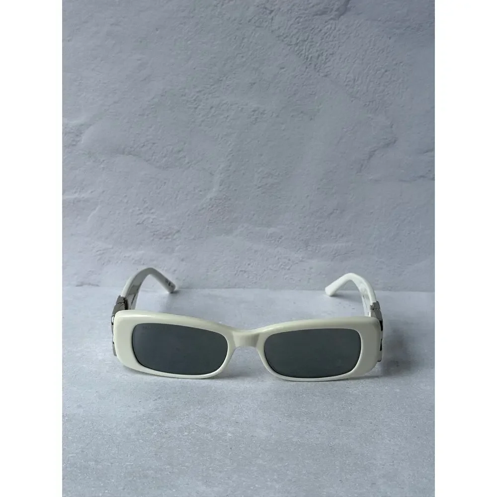 NEW Balenciaga BB0096S Dynasty Sunglasses in White
